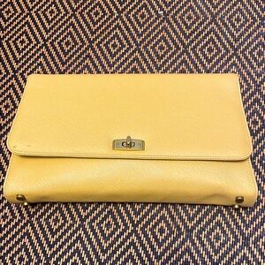 Vintage Coach 7000 made in ITALY from the Gramercy line maize YELLOW HTF